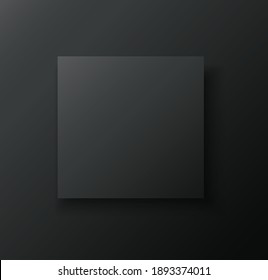 blank frame on black background vector illustration 