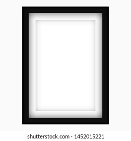 Blank frame on a white background