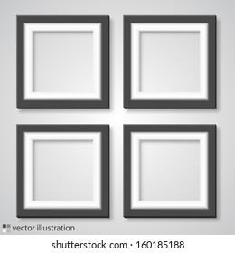 Blank frame on a white background