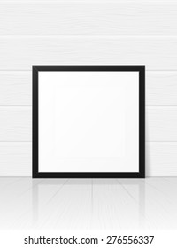 Blank frame on a white background, vector illustration