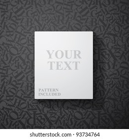 blank frame for your text (repeatable pattern included, easy to change background color)