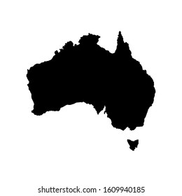 blank geography australia. simple map vector illustration.
