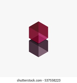 Blank geometric abstract business templates, hexagon layouts. Elements of business brochure, flyer or web design navigation layout