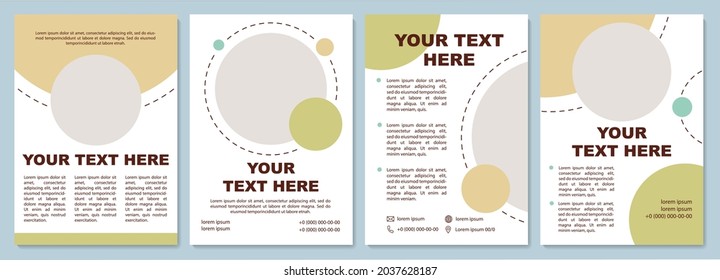 Blank geometric brochure template. Flyer, booklet, leaflet print, cover design with copy space. Business presentation. Vector layouts for magazines, annual reports, advertising posters