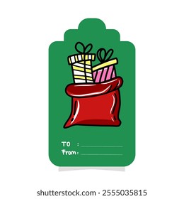 blank gift box tags or sale shopping labels 