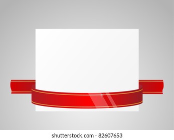 Blank gift tag. Vector.