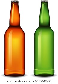 blank glass beer bottle for new design