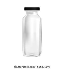 blank glass bottle