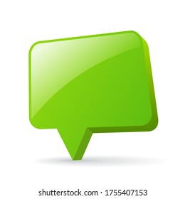 Blank glass vector banner isolated on white background