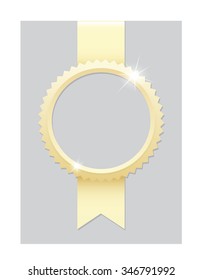 Blank gold  award.