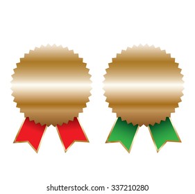 Blank gold labels