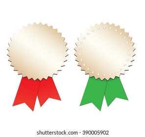 Blank gold labels