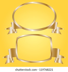 Blank Gold Labels Vector Stock Vector (Royalty Free) 119768221 ...