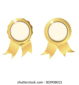 Blank gold premium labels