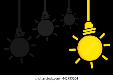 Blank Golden Coin, Illustration for Idea to make money or to increase income