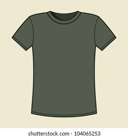Blank gray t-shirt template