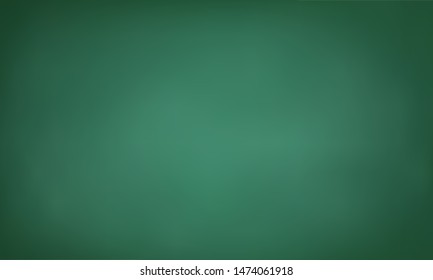 Blank green chalkboard grunge dirty textured wallpaper. Vector illustration for your design.