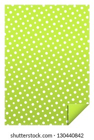 Blank green dotted background ready for your text / dotted stitched background