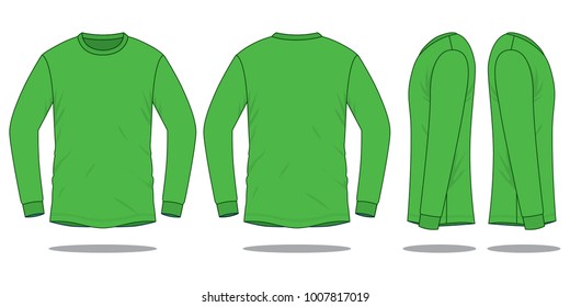 long sleeve green t shirt