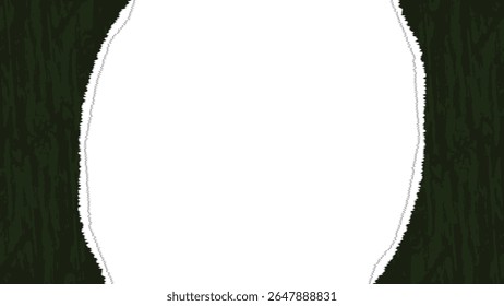 Blank Green Ripped Paper Background with Grunge Texture