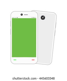 blank green screen smartphone
