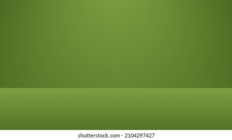 blank green with studio lighting background