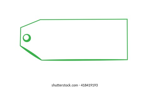 Blank Green Tag