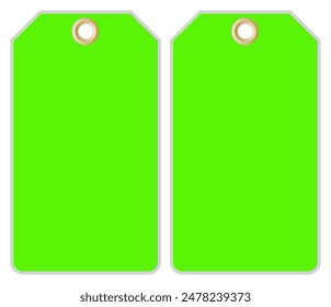 Blank Of Green Tag Symbol Sign,Vector Illustration, Isolate On White Background Label. EPS10