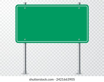 blank green vector traffic sign
