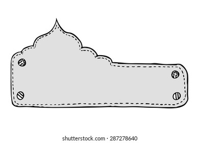 blank greeting card with mosque shape
