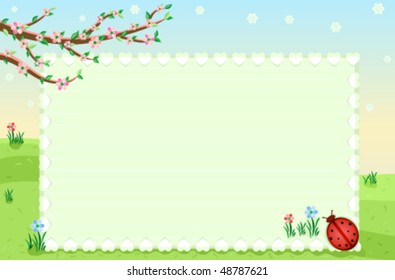 Blank greeting card suitable for all occasions. Vector file saved as EPS AI8, all elements layered and grouped.