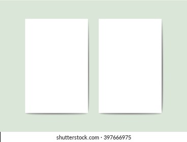 Blank greeting card for your design. Vector card template.