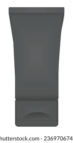 Blank grey tube. vector illustration