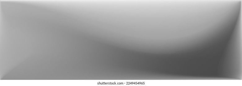 Malla de gradiente ondulada gris en blanco. Ilustración De Superficie Gris Suave. Vibrante Fondo de diseño moderno de aluminio. El Agua Metálica Borró El Fondo. Malla de gradiente ondulado blanco y negro.
