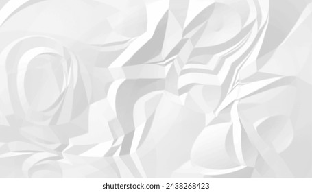 blank grey wrinkled paper abstract background design vector