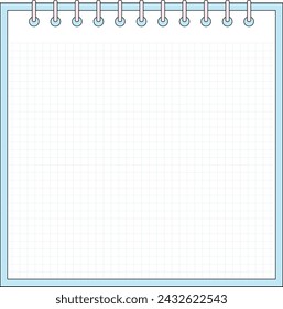 Leerraster-Notizblock-Rahmengrafik