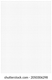 Blank gridded notebook Sheet of gray dots on a white background Perfect for planner, notebook, school, print A5 sheet Black white seamless pattern with dot grid Papers for homework and exercises