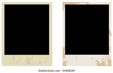 blank group grunge frames vector on a white