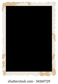 blank grunge frame ready vector on a white