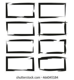 blank grunge frame set