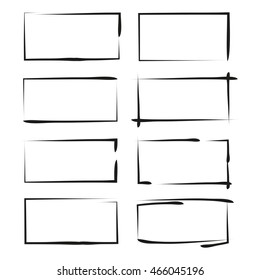 blank grunge frame set
