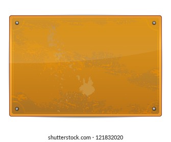 Blank grungy metal board