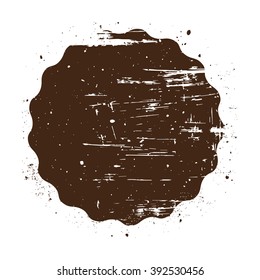 Blank grungy rubber stamp vector