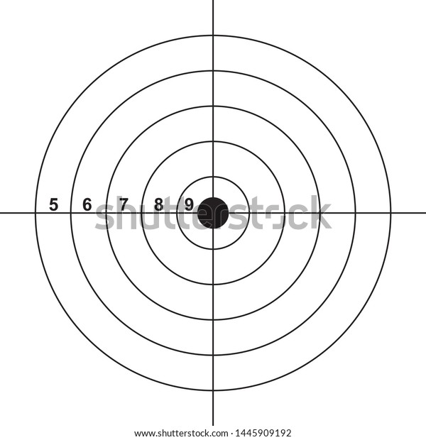 black white printed shooting target bullseye stock photo 106747454 shutterstock