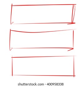 blank hand drawn frames, grunge frames