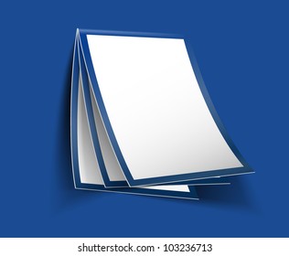 Blank hanging paper