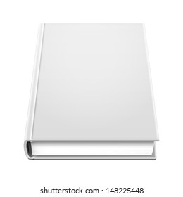 Blank Hardcover Book Illustration Isolated On White Background. Vector EPS10