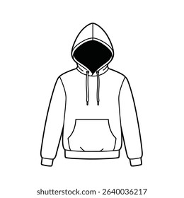 Blank hoodie sweatshirt template design mockup