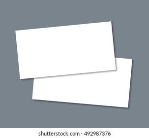 Blank horizontal flyers mock up isolated on dark background to replace your design. Template print flyer for publishing, print and portfolio presentation