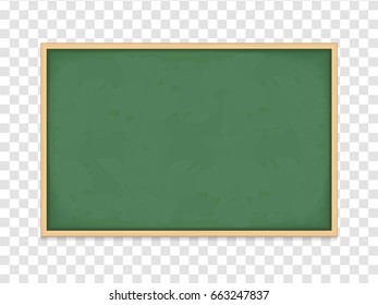 Blank horizontal green blackboard with shadow, vector eps10 illustration